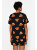 trendyol Pyjama zwart/lichtbruin