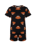trendyol Pyjama zwart/lichtbruin