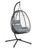 Lifa Living Gartensessel in Schwarz - (L)95 cm - (B)95 cm - (H)195 cm