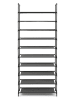 Lifa Living Regał w kolorze czarnym na buty - 28 x 73 x 178 cm
