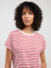 BIG STAR Shirt in Rot/ Weiß