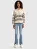 BIG STAR Sweatjacke in Beige/ Schwarz