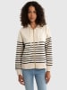 BIG STAR Sweatjacke in Beige/ Schwarz