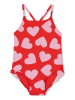 Swim Essentials Strój kąpielowy ":Hearts" w kolorze czerwono-jasnoróżowym