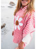 Swim Essentials Poncho ''Daisy Flowers" in Pink/ Weiß - (L)65 x (B)65 cm