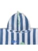 Swim Essentials Poncho ''Dino" in Blau/ Weiß - (L)65 x (B)65 cm