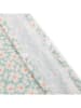 Swim Essentials Poncho ''Florish" in Hellblau/ Weiß - (L)55 x (B)50 cm