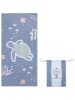 Swim Essentials Strandtuch ''Coral Bliss" in Blau - (L)135 x (B)65 cm