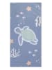 Swim Essentials Strandtuch ''Coral Bliss" in Blau - (L)135 x (B)65 cm