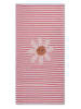 Swim Essentials Strandtuch ''Daisy Flowers" in Hellblau/ Pink - (L)135 x (B)65 cm
