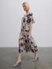 BGN Kleid in Creme/ Lila