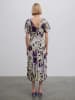 BGN Kleid in Creme/ Lila