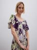 BGN Kleid in Creme/ Lila