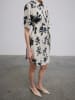 BGN Kleid in Creme/ Dunkelblau