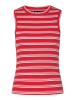 Pieces Top "Tadie" in Rot/Weiß