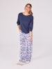 LIEBLINGSSTÜCK Broek wit/donkerblauw