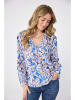 LIEBLINGSSTÜCK Bluse "Rukani" in Blau/ Creme