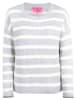 LIEBLINGSSTÜCK Pullover "Annika" in Hellgrau/ Weiß