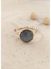 atelier MIU Vergulde ring met edelsteen