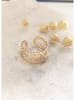 atelier MIU Vergulde ring met edelstenen
