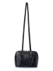 Lucky Bees Schultertasche "Brigitte" in Schwarz - (B)28 x (H)20 x (T)13 cm