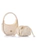 Lucky Bees Henkeltasche "Hedy" in Beige - (B)28 x (H)21 x (T)9 cm