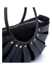 Lucky Bees Henkeltasche "Ingrid" in Schwarz - (B)35 x (H)18 x (T)15 cm
