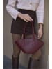 Lucky Bees Schultertasche "Claret" in Bordeaux - (B)38 x (H)32 x (T)14 cm