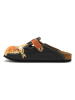 Calceo Clogs in Orange/ Schwarz