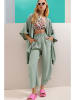Trend Alaçatı Stili 2tlg. Outfit in Grün