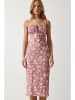 Happiness Istanbul Kleid in Rosa/ Creme