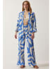 Happiness Istanbul 2tlg. Outfit in Blau/ Creme