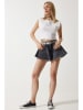 Happiness Istanbul Jeans-Shorts in Anthrazit