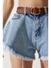 Happiness Istanbul Jeans-Shorts in Hellblau