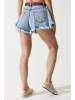 Happiness Istanbul Jeans-Shorts in Hellblau