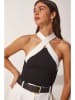 Happiness Istanbul Top zwart/wit