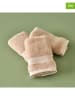 BELLA MAISON 3er-Set: Gästehandtücher "Dorita" in Beige - (L)50 x (B)30 cm