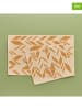 BELLA MAISON 2er-Set: Badematten "Corner" in Beige/ Hellbraun