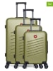SWISS KOPPER 3-delige hardcase-trolleyset "Zurich" kaki