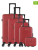 SWISS KOPPER 5tlg. Hardcase-Trolleyset "Wil" in Rot