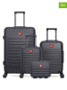 SWISS KOPPER 4-delige hardcase-trolleyset "Wil" zwart
