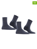 ESPRIT 2-delige set: sokken "Ribbed" donkerblauw