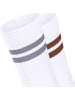 ESPRIT 2er-Set: Socken ''Tennis'' in Weiß/ Grau/ Braun