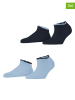 ESPRIT 2er-Set: Socken ''Romantic'' in Dunkelblau/ Hellblau