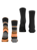 ESPRIT 2er-Set: Socken ''Retro Stripe'' in Schwarz/ Orange