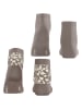 ESPRIT 2-delige set: sokken ''Geranium'' taupe/crème