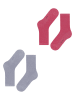 ESPRIT 2er-Set: Socken ''Shimmer'' in Grau/ Pink