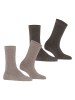ESPRIT 2er-Set: Socken ''Shimmer'' in Beige/ Braun
