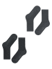 ESPRIT 2er-Set: Socken ''Shimmer'' in Grau/ Schwarz