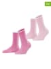 ESPRIT 2er-Set: Socken ''Allover'' in Weiß/ Pink/ Rosa